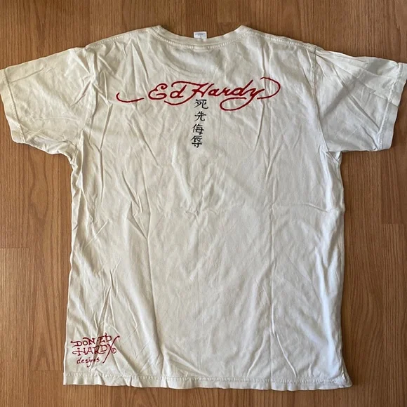 ️ Ed Hardy by Christian Audigier Dragon Logo Tee Size Large Tees ...